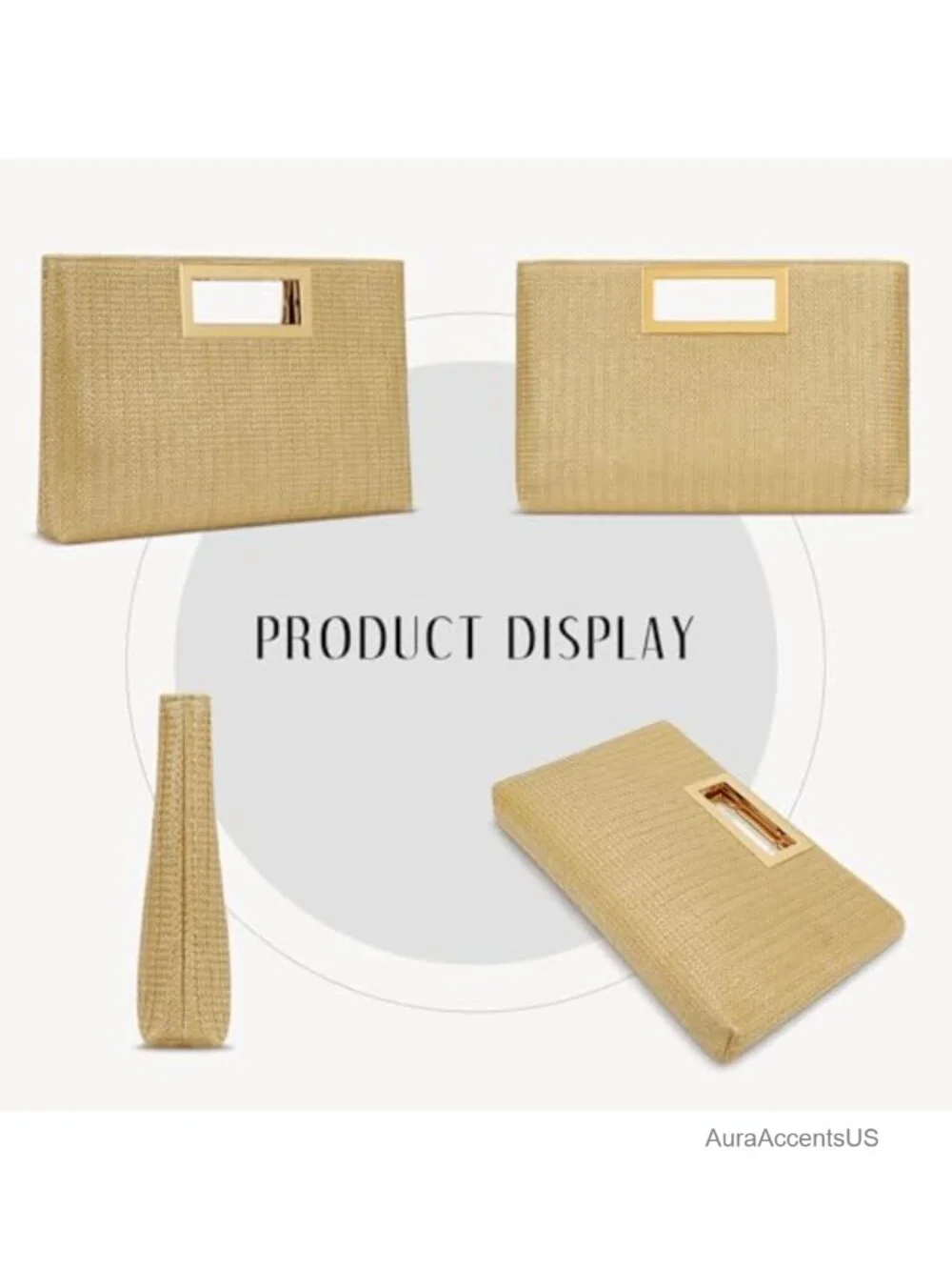 Vegan Leather Clutch Purse for Women Evening Bag Formal Handbag Bridal Prom